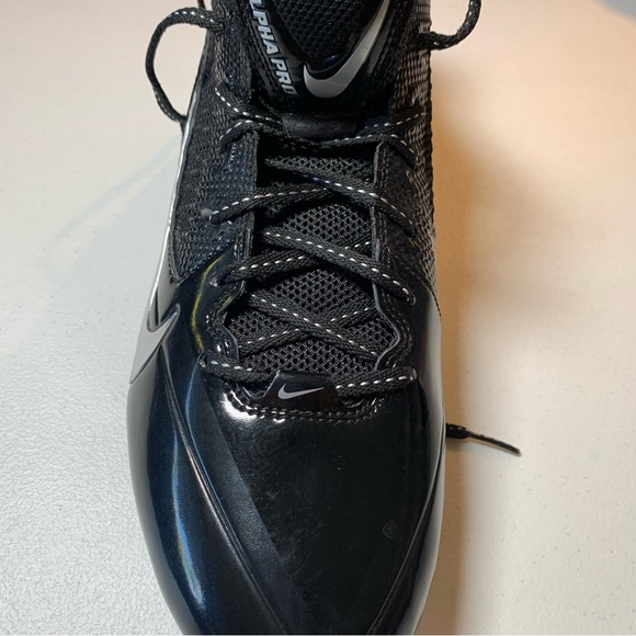 MENS RIGHT CLEAT 12.5 NIKE BLACK ALPHA PRO AMPUTEE - Picture 6 of 11